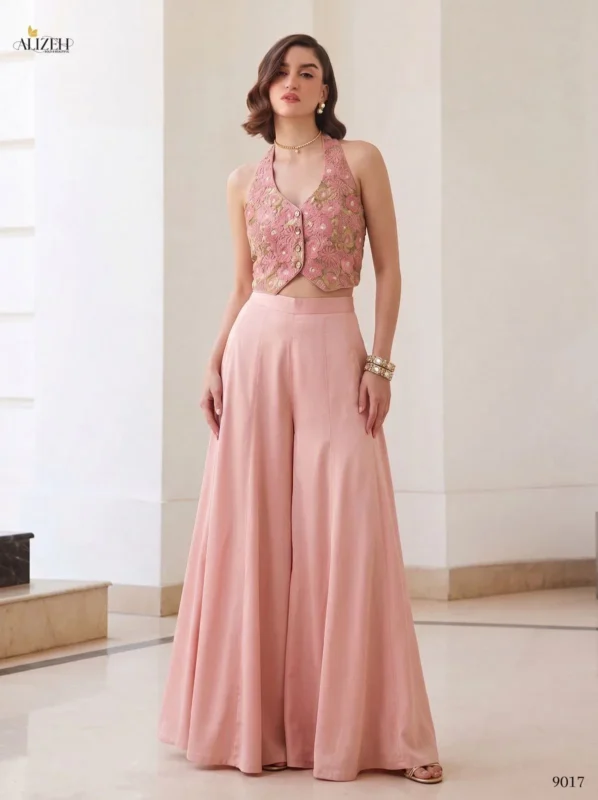 Beautiful Alizeh 9017 And 9018 Soft Silk Designer Indo Western Collection Wholesale 2026