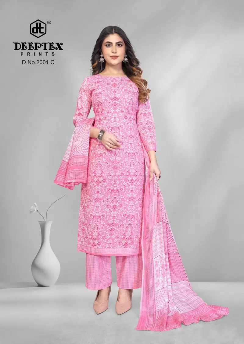 Buy Deeptex 4 Colour Vol 2 Cotton Printed Fancy Dress Material Collection Wholesale 2026