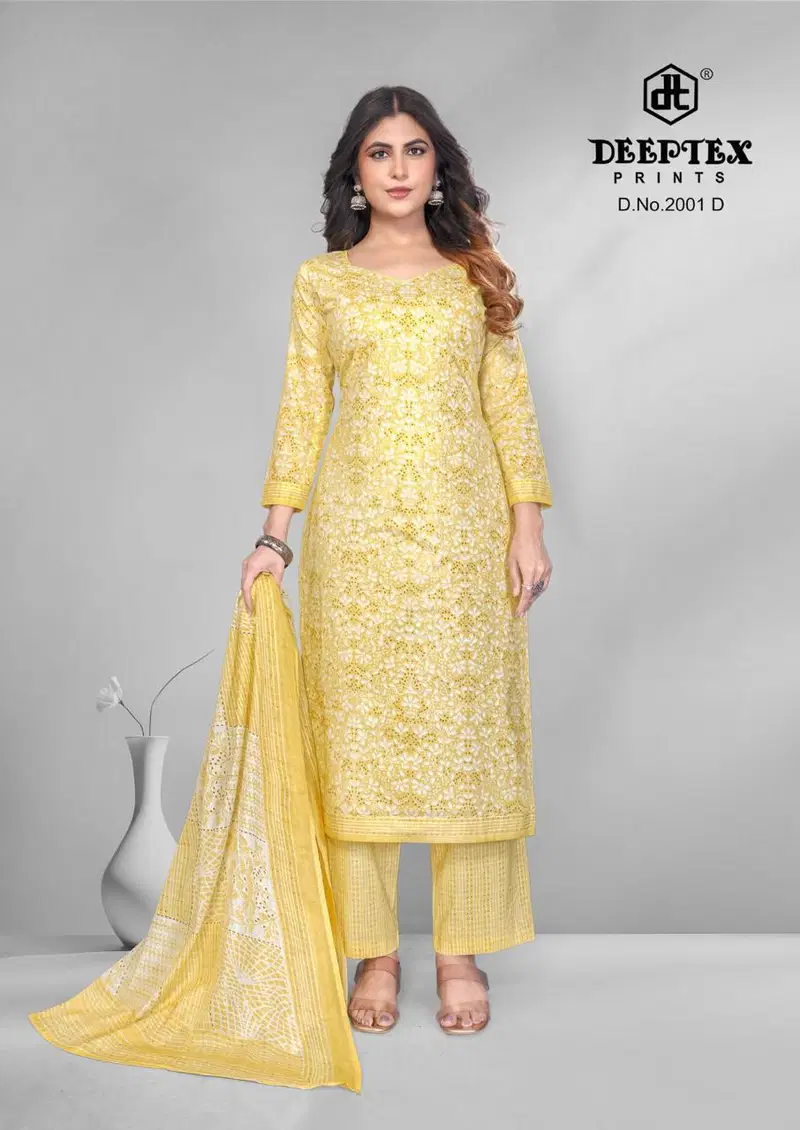 Buy Deeptex 4 Colour Vol 2 Cotton Printed Fancy Dress Material Collection Wholesale 2026