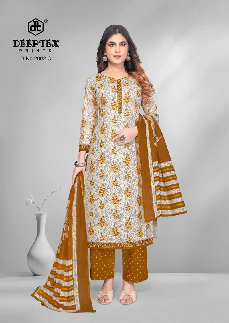 Buy Deeptex 4 Colour Vol 2 Cotton Printed Fancy Dress Material Collection Wholesale 2026