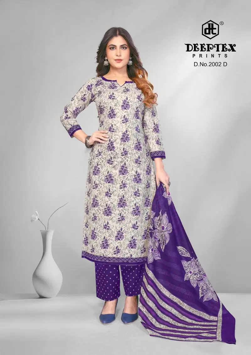 Buy Deeptex 4 Colour Vol 2 Cotton Printed Fancy Dress Material Collection Wholesale 2026