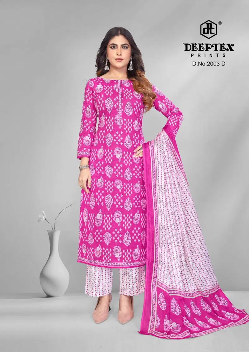Buy Deeptex 4 Colour Vol 2 Cotton Printed Fancy Dress Material Collection Wholesale 2026
