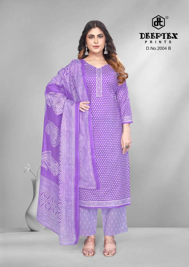 Buy Deeptex 4 Colour Vol 2 Cotton Printed Fancy Dress Material Collection Wholesale 2026