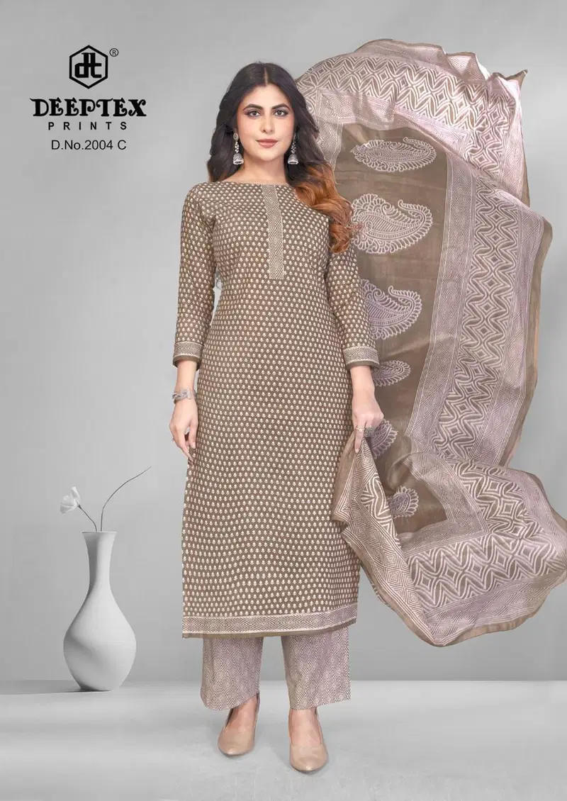 Buy Deeptex 4 Colour Vol 2 Cotton Printed Fancy Dress Material Collection Wholesale 2026