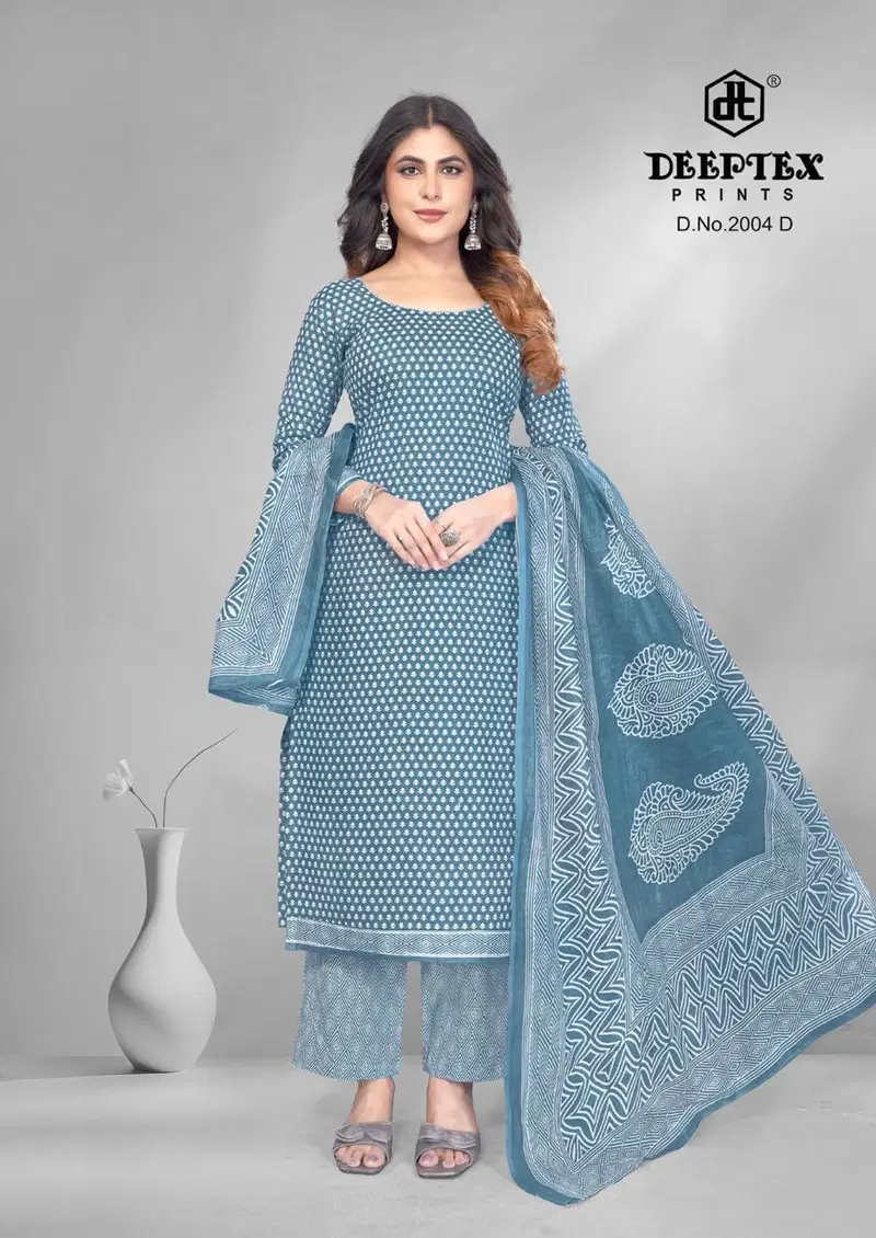 Buy Deeptex 4 Colour Vol 2 Cotton Printed Fancy Dress Material Collection Wholesale 2026