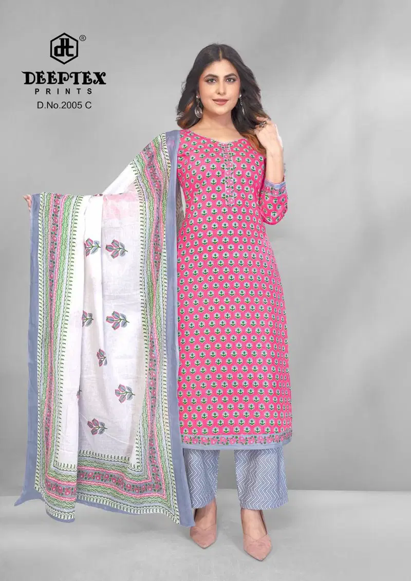 Buy Deeptex 4 Colour Vol 2 Cotton Printed Fancy Dress Material Collection Wholesale 2026