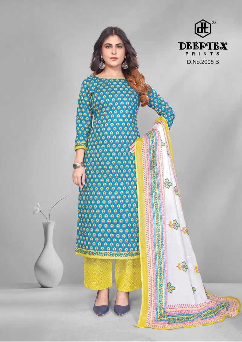 Buy Deeptex 4 Colour Vol 2 Cotton Printed Fancy Dress Material Collection Wholesale 2026