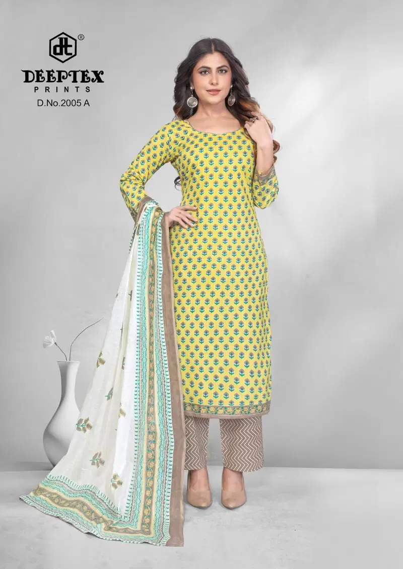 Buy Deeptex 4 Colour Vol 2 Cotton Printed Fancy Dress Material Collection Wholesale 2026