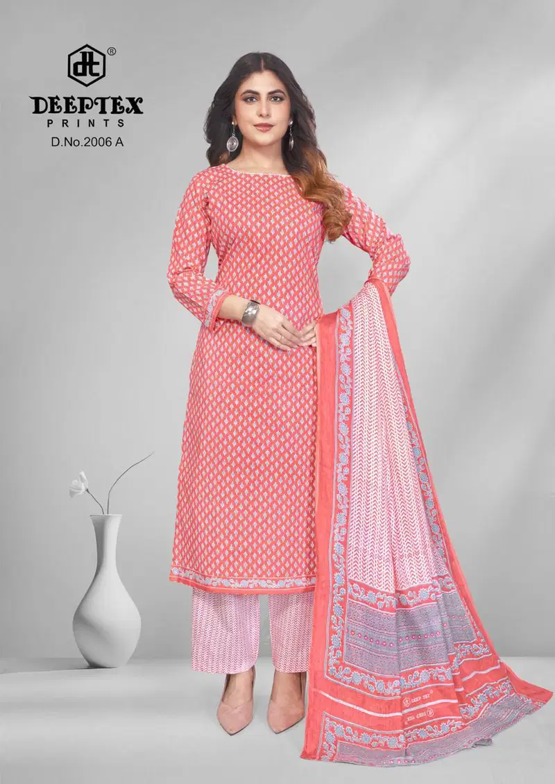 Buy Deeptex 4 Colour Vol 2 Cotton Printed Fancy Dress Material Collection Wholesale 2026