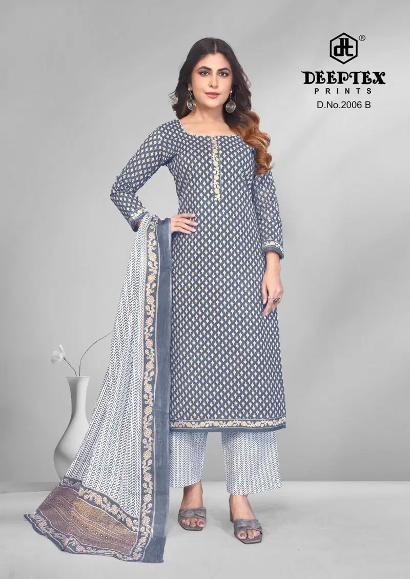 Buy Deeptex 4 Colour Vol 2 Cotton Printed Fancy Dress Material Collection Wholesale 2026