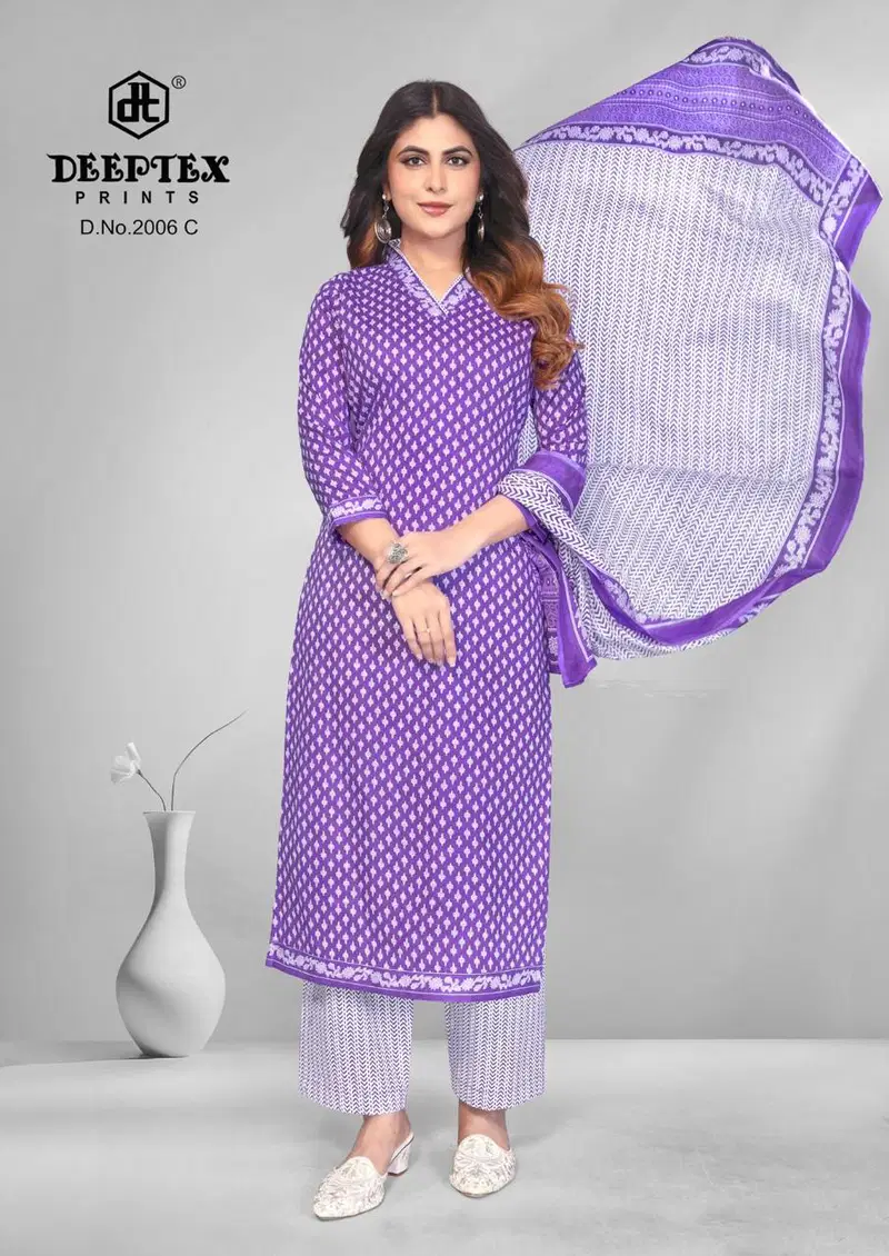 Buy Deeptex 4 Colour Vol 2 Cotton Printed Fancy Dress Material Collection Wholesale 2026