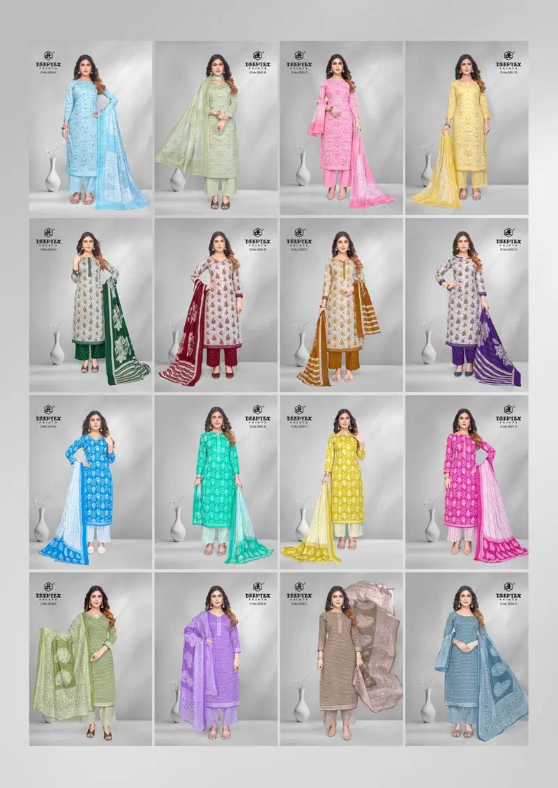 Buy Deeptex 4 Colour Vol 2 Cotton Printed Fancy Dress Material Collection Wholesale 2026
