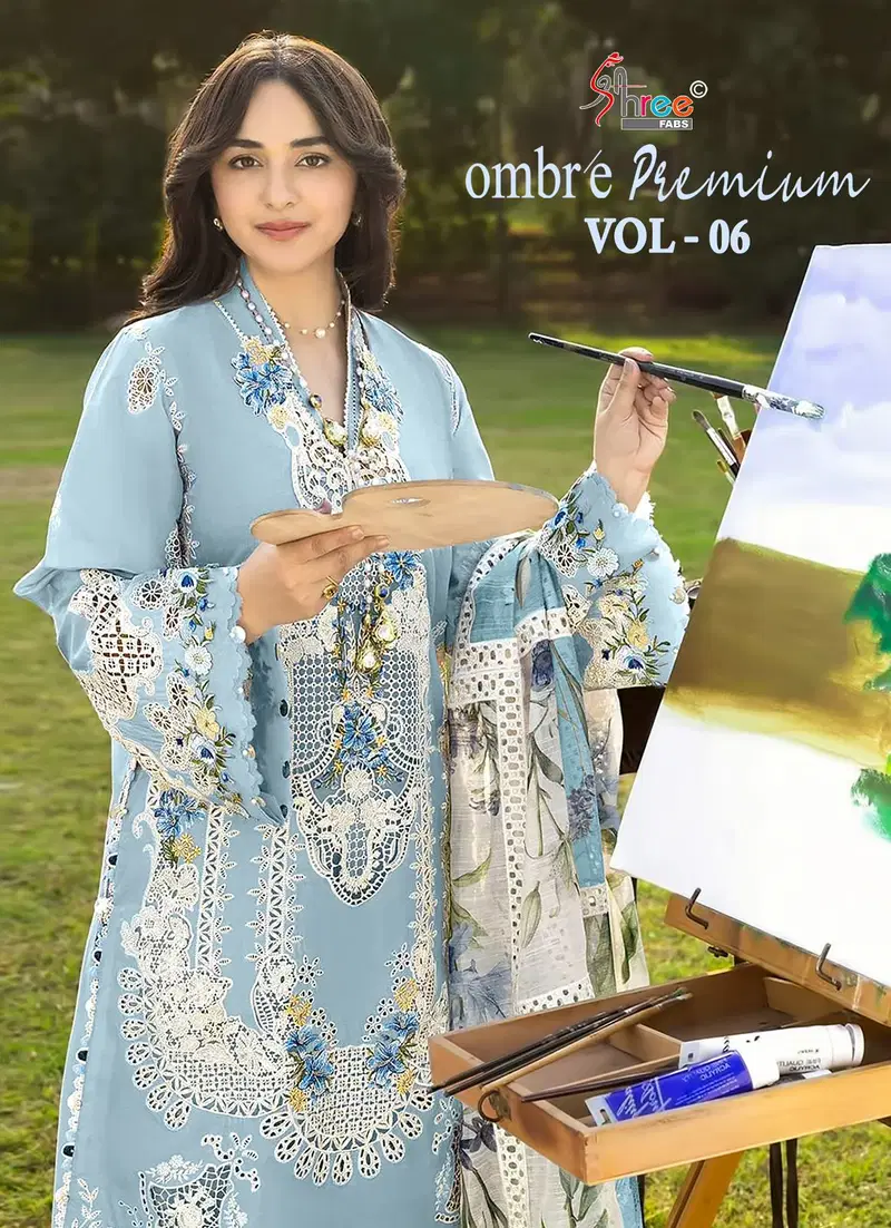 Shree Ombre 4195 To 4200 Kota Doriya Dupatta Cotton Pakistani Suit Wholesale