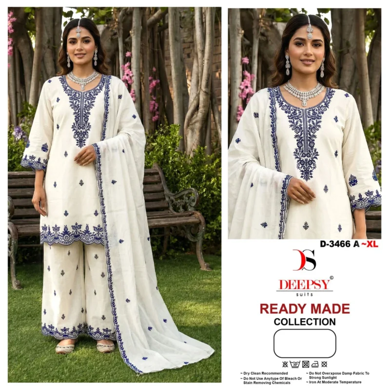 Buy Deepsy D 3466 A And B Readymade Cotton With Embroidered Salwar Kameez Wholesale 2026