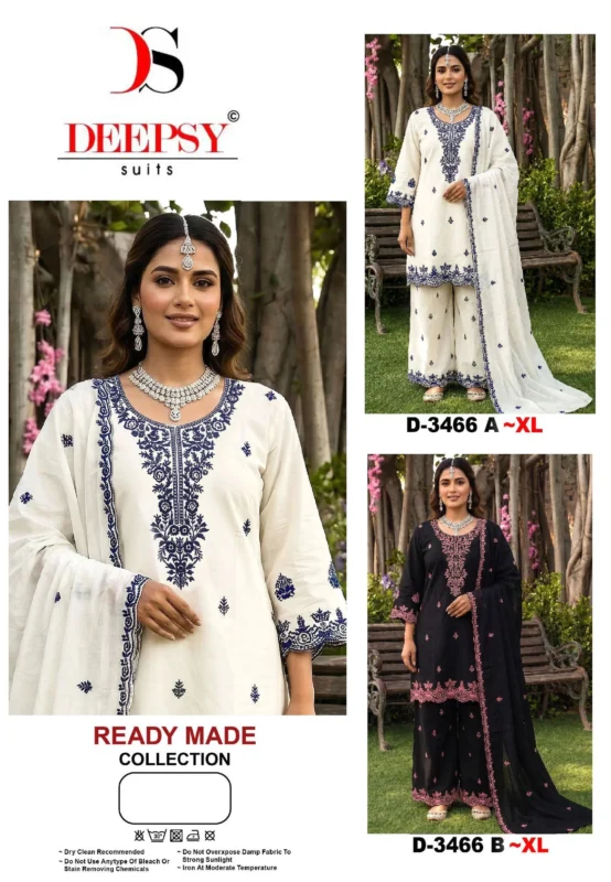 Buy Deepsy D 3466 A And B Readymade Cotton With Embroidered Salwar Kameez Wholesale 2026
