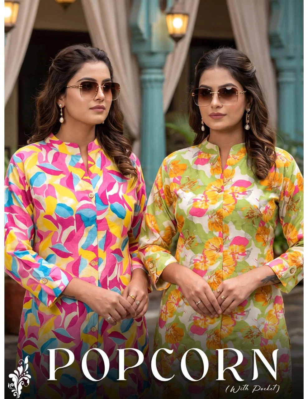Dnp Popcorn Rayon Top With Pant Set Wholesale
