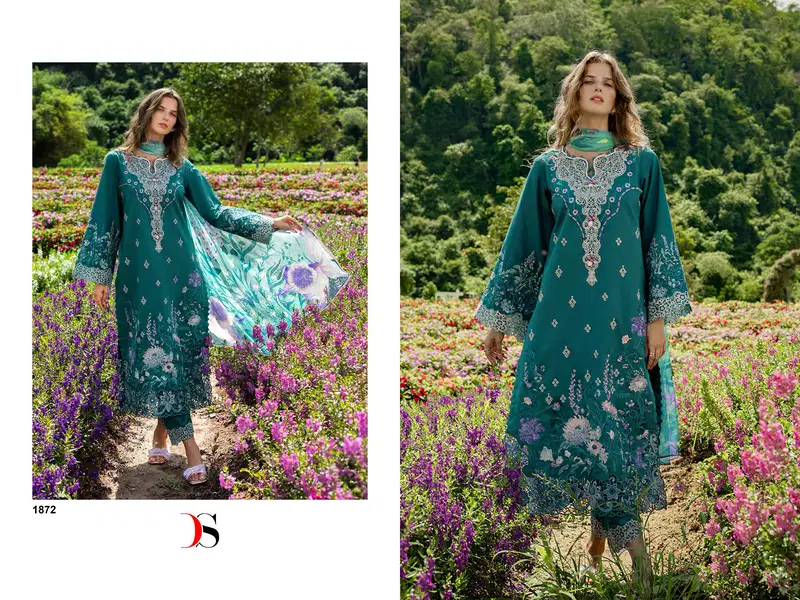 Buy Deepsy Mushq 2 Lawn Chiffon Dupatta Cotton Embroidered Salwar Kameez Collection Wholesale 2026