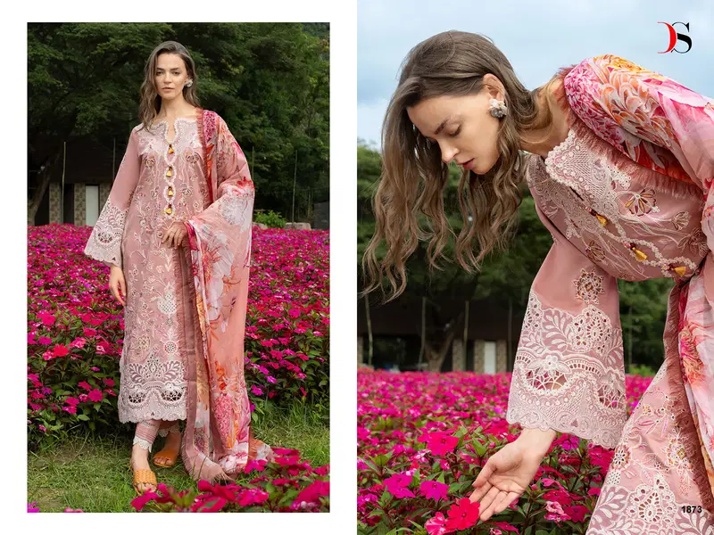 Buy Deepsy Mushq 2 Lawn Chiffon Dupatta Cotton Embroidered Salwar Kameez Collection Wholesale 2026