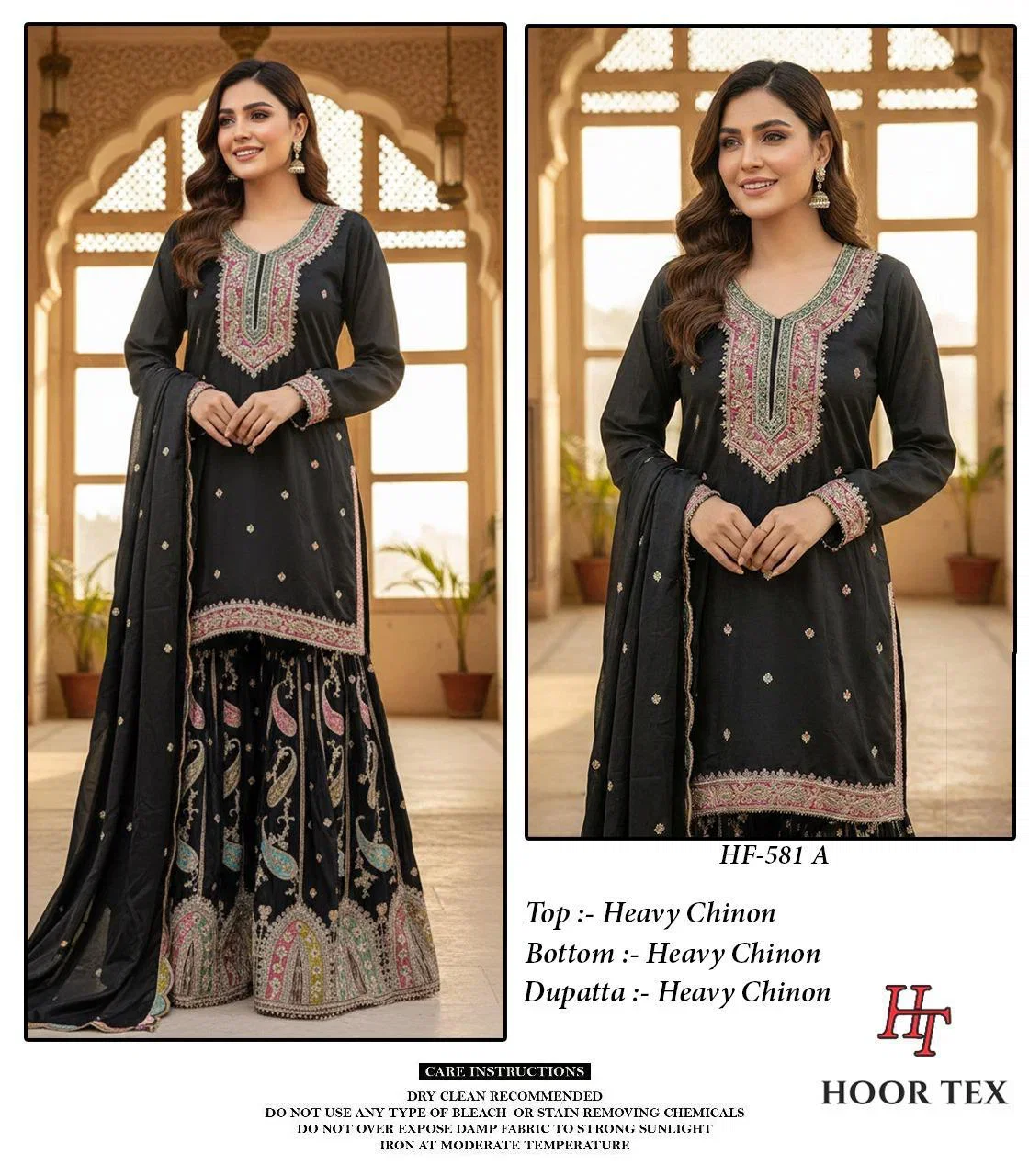 Buy Hoor Tex 851 A To D Chinon Embroidered Salwar Kameez Wholesale 2026