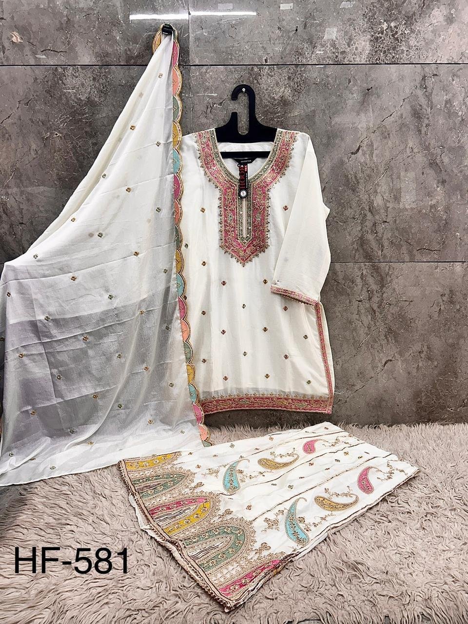 Buy Hoor Tex 851 A To D Chinon Embroidered Salwar Kameez Wholesale 2026