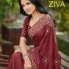 Kashvi Ziva Vol 01 Start Georgette Embroidered Saree Collection Wholesale