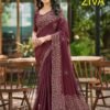 Latest Kashvi Ziva Vol 01 Start Georgette Embroidered Saree Collection Wholesale 2026