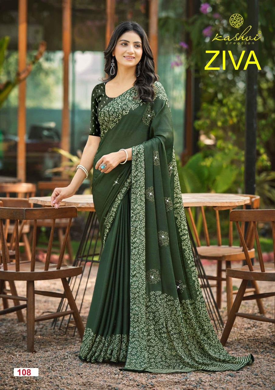 Latest Kashvi Ziva Vol 01 Start Georgette Embroidered Saree Collection Wholesale 2026