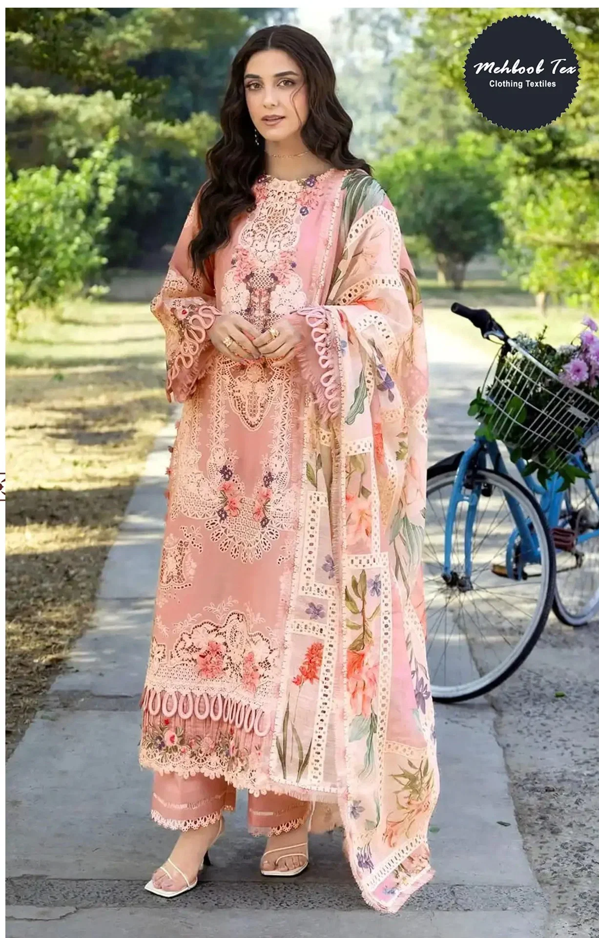 Mehboob Tex Elaf Premium Vol 2 Cambric Cotton Embroidered Salwar Kameez Wholesale