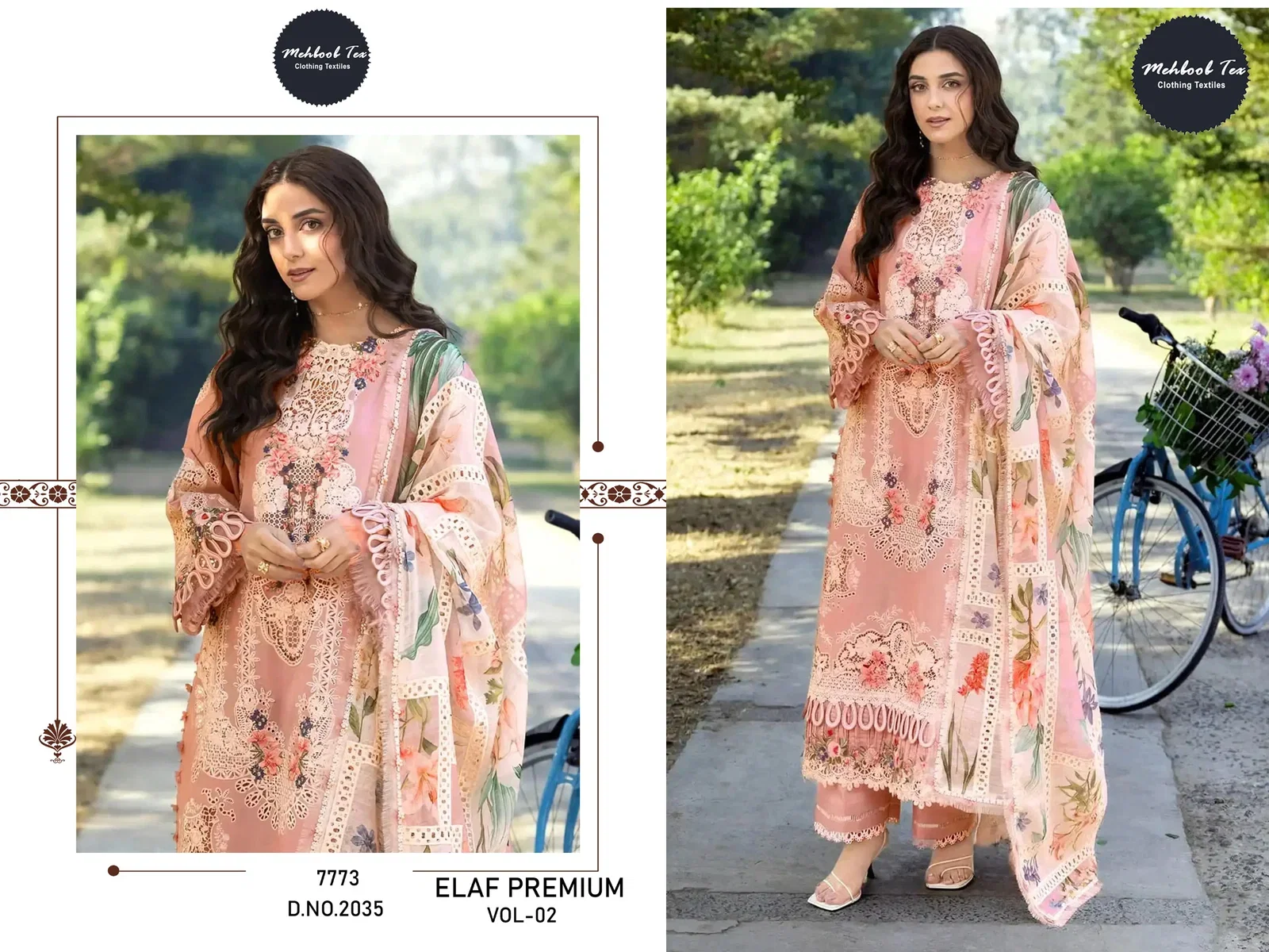 Stylish Mehboob Tex Elaf Premium Vol 2 Cambric Cotton Embroidered Salwar Kameez Wholesale 2026