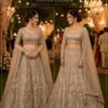 Mrudangi Griha Net With Beads Worked Lehnega Choli Collection Wholesale