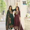 Blue Hills Huma Vol 3 Rayon Thread Embroidered Kurti With Bottom Dupatta Wholesale