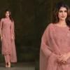 Vipul Alishaa Vol 2 Gold Crinkle Chiffon Beads Embroidered Salwar Kameez Wholesale