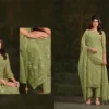 Vipul Alishaa Vol 2 Gold Crinkle Chiffon Beads Embroidered Salwar Kameez Wholesale