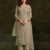 Vipul Alishaa Vol 2 Gold Crinkle Chiffon Beads Embroidered Salwar Kameez Wholesale