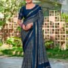 Kashvi Shabnam Vol 18 Dull Moss Foil Printed Saree Collection Wholesale