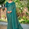 Kashvi Shabnam Vol 18 Dull Moss Foil Printed Saree Collection Wholesale
