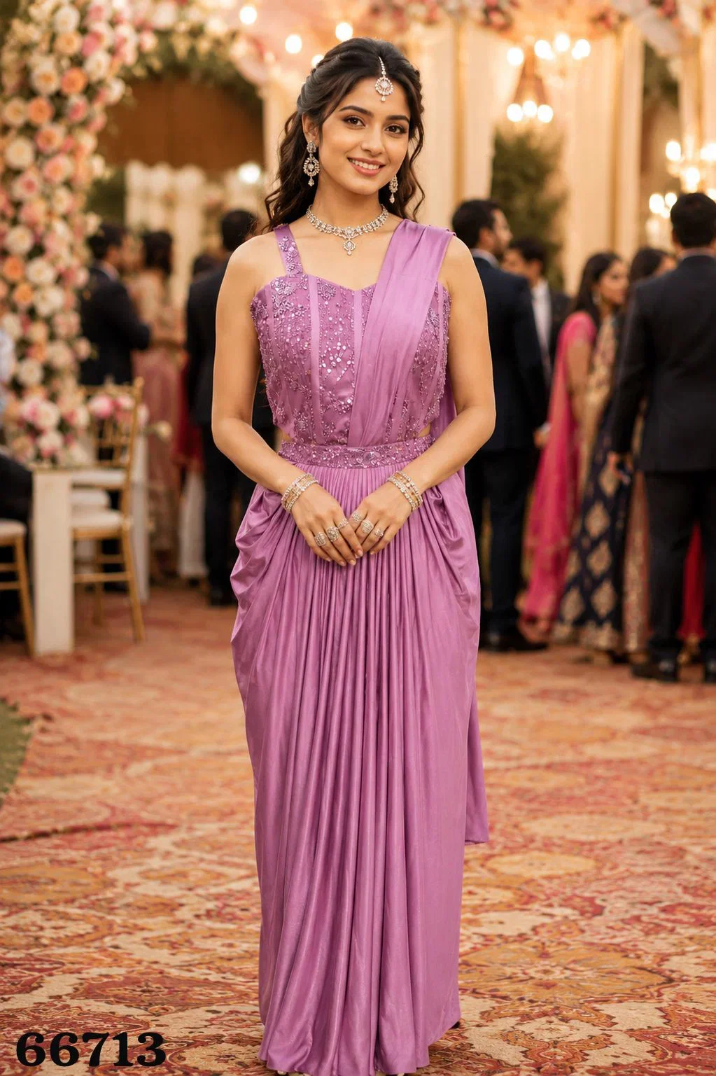 Buy Mrudangi Kaamini Vol 2 Lycra Designer Gown Concept Readymade Saree Collection Wholesale 2026