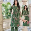 Launching Kavya Siya Vol 1 Vertican Printed Korean Style Flared Kurti With Bottom Wholesale 2026