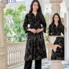 Launching Kavya Siya Vol 1 Vertican Printed Korean Style Flared Kurti With Bottom Wholesale 2026