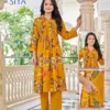 Launching Kavya Siya Vol 1 Vertican Printed Korean Style Flared Kurti With Bottom Wholesale 2026