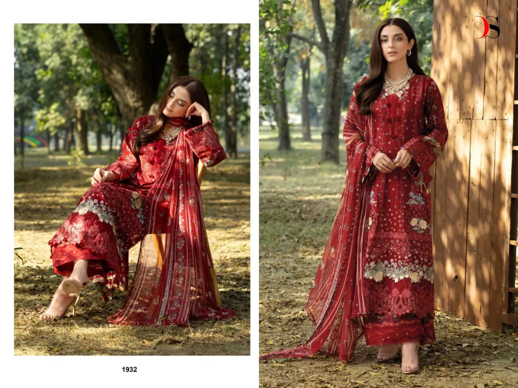 Launching Deepsy Elaf Chikankari Chiffon Dupatta Self Embroidered Salwar Kameez Collection Wholesale 2026