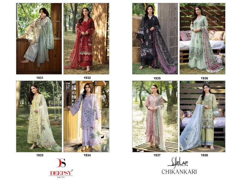 Launching Deepsy Elaf Chikankari Chiffon Dupatta Self Embroidered Salwar Kameez Collection Wholesale 2026