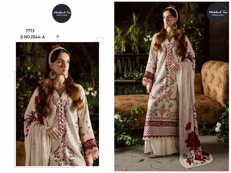 Buy Mehboob Tex 2044 Cotton Embroidered Salwar Kameez Collection Wholesale 2026