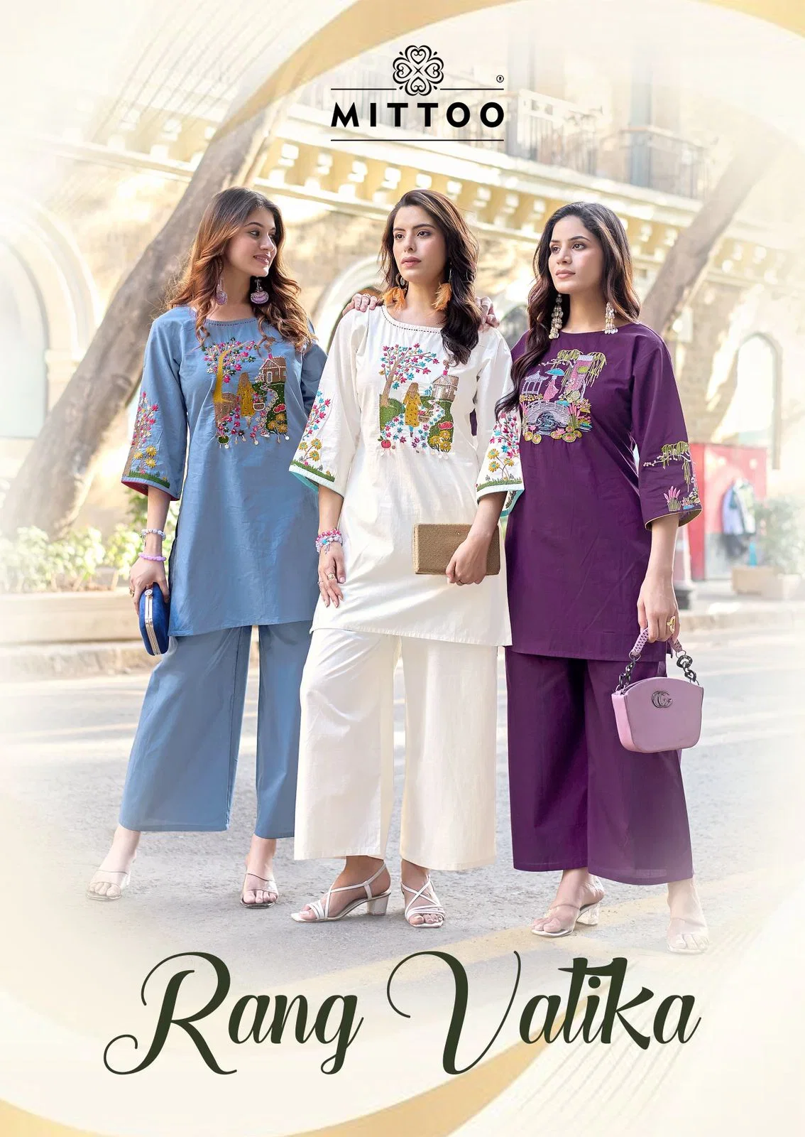 Mittoo Rang Vatika Dhabu Cotton Co Ord Set Collection Wholesale