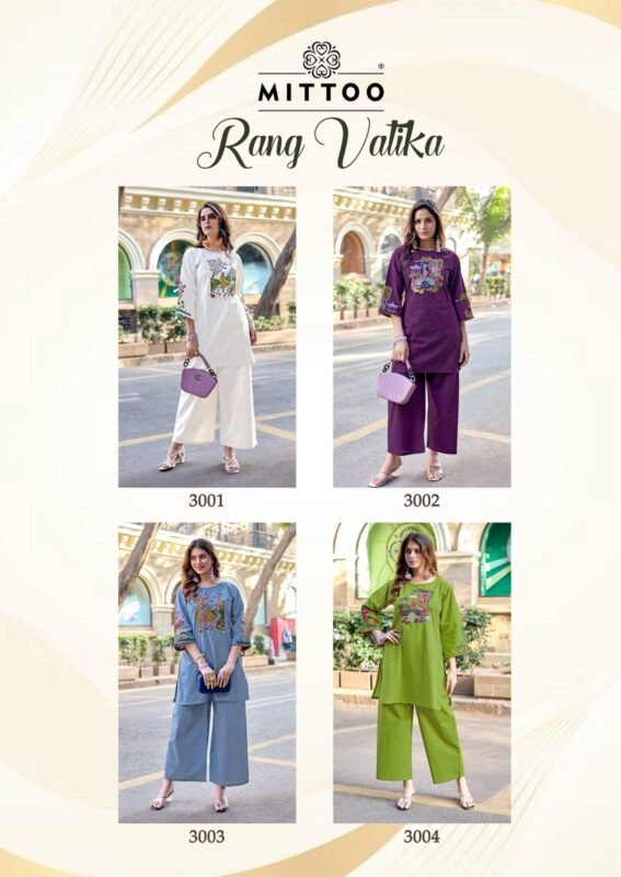 Buy Mittoo Rang Vatika Dhabu Cotton Co Ord Set Collection Wholesale 2026