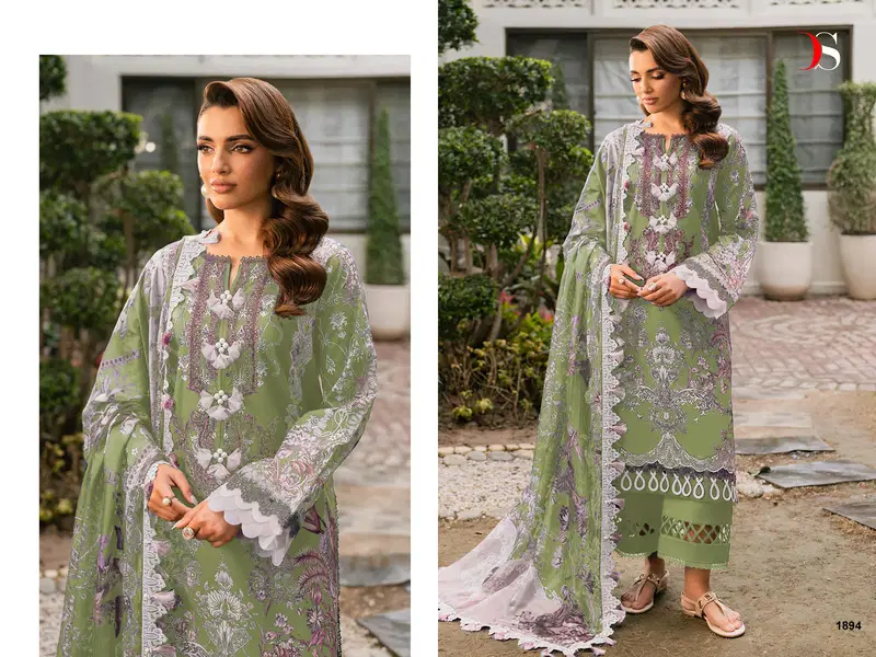 Launching Deepsy Jade Elara Vol 2 Chiffon Dupatta Cotton Embroidered Salwar Kameez Wholesale 2026