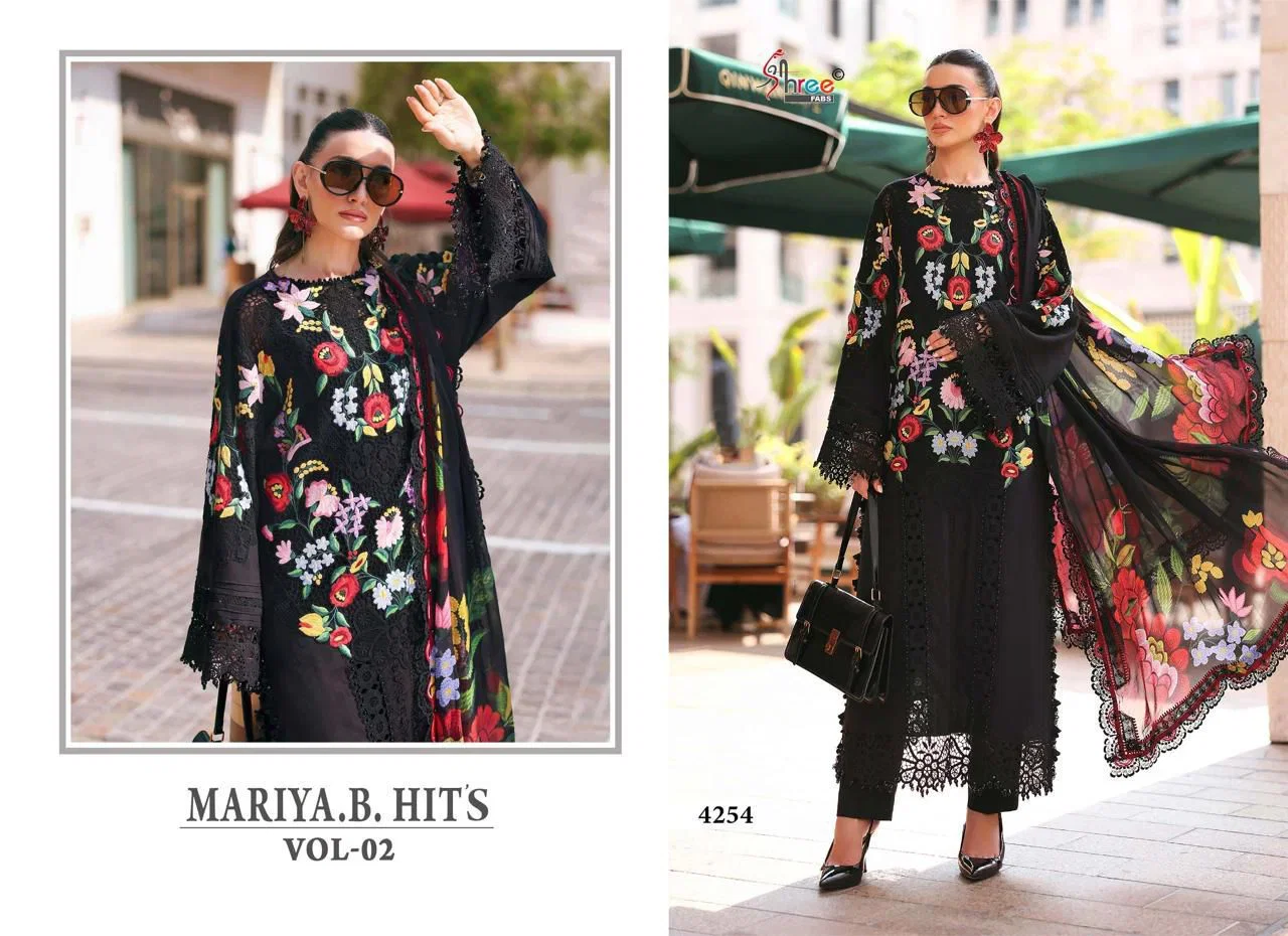 Beautiful Shree Maria B Hits Vol 2 Cotton Dupatta Cotton Self Embroidered Salwar Kameez Wholesale 2026