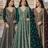 Mrudangi Zara Chinon Silk Embroidered Gown With Dupatta Wholesale