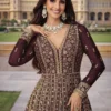 Beautiful Mrudangi Zara Chinon Silk Embroidered Gown With Dupatta Wholesale 2026