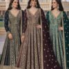 Beautiful Mrudangi Zara Chinon Silk Embroidered Gown With Dupatta Wholesale 2026